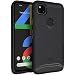 Produktbild TUDIA DualShield kompatibel für Google Pixel 4a Hülle, [Merge] Stoßfestes Dual Layer Slim Hard PC Soft TPU Military Grade Schutzhülle - Mattschwarz