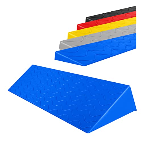 Rampe de fauteuil roulant portable pour portes et trottoirs, hauteur réglable (110 cm), tapis pour balayage, robot, vélos, scooters, bagages, véhicules électriques, rampe d'accès facile pour une