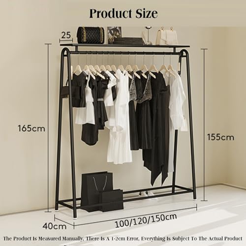 Armario portátil espacioso de pie 59x15.7x65 organizador de ropa ajustable 3