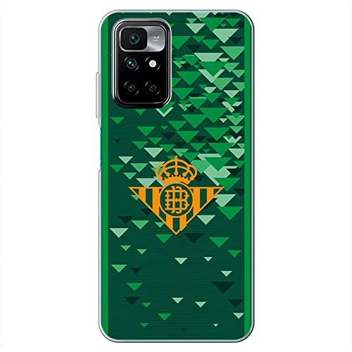 Movilshop Funda para [ Xiaomi Redmi 10 ] Real Betis Balompié [Escudo Amarillo] Licencia Oficial de Silicona Flexible Transparente Carcasa Case...