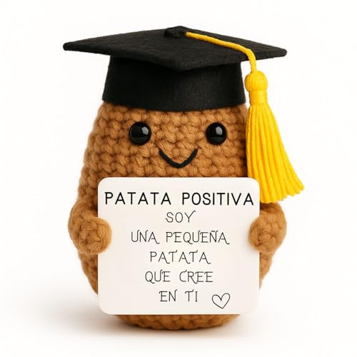 Batata estudosa© | Ideia motivação estudante, presente original aluno | concentração exame universidade colégio | festa de graduação estudos, menino menina adolescente | treinador professor motivação