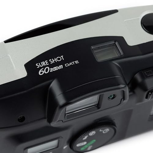 Canon Sure Shot 60 Zoom SAF 35mm Point and Shoot Film Camera w/Canon Zoom Lens 38-60mm. Built-in flash and film rewinder. (Renewed) - Thumbnail 6