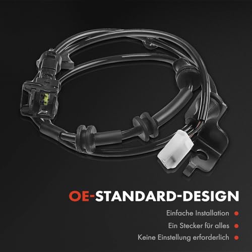 Frankberg 2x ABS Sensor 2-Polig Hinterachse Kompatibel mit i10 PA 1.0L 1.1L 1.2L 2008-2013 Replace# 919200X100