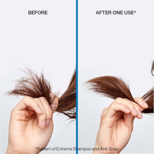 Image of Redken Extreme Strength Builder Plus Anti-Breakage Mask, 250 ml | Professional Hair Mask with Protein and Anti-breakage treatment. Deeply repairs weak, dry, and damaged hair.
