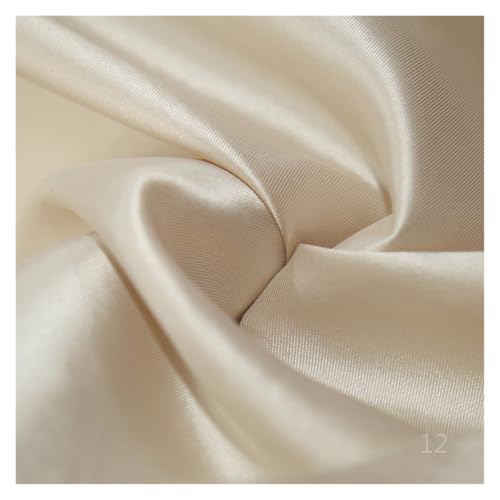 Tissu satin blanc au mètre pour robe de soirée couture mariage et matériel de bricolage