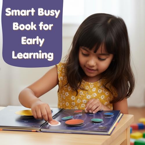 Image of CocoMoco Kids Busy Book for Toddlers 2-4 Years | Educational Toys for 2+ Year Old Boys Girls | Montessori Busy Binder Quiet Book | Activity Books with 7 Learning Games | Return Gift for Birthday