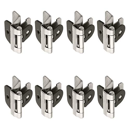 Amerock Double Demountable 1/4" Overlay Cabinet Door Hinge Sterling Nickel (4) #TOP6