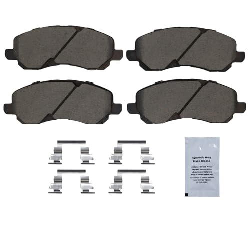 Image of HUSCH D866 Front Ceramic Brake Pads Kit Fit For Chrysler 200 2011-2014, For CIRRUS 2007-2010, For Dodge avgener 2008-2014, For CALIBER 2007-2012, For STRATUS 2001-2005, For Jeep compass 2007-2017