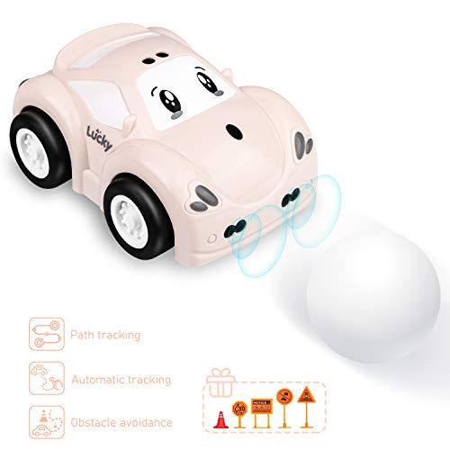 Voiture télécommandée, mini musique télécommandée, voitures télécommandées, jouet pour garçons et filles, 4 modes de jeu, mode suivi, cadeau d'anniversaire de Noël Cover
