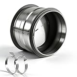 Clapet anti-retour DN 100 mm pour hotte aspirante, clapet anti-retour renforcé en acier galvanisé avec caoutchouc d'étanchéité pour éviter le reflux