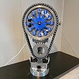 Hlixzoy Reloj De Mesa Europeo Y Americano Personalidad Reloj De Mesa Decorativo Creativo Reloj Retro Adornos De Artesanía Cadena Reloj De Engranaje