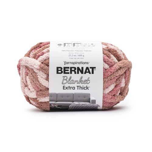 Bernat Blanket Extra Thick Chunky Yarn for Crocheting, Petal