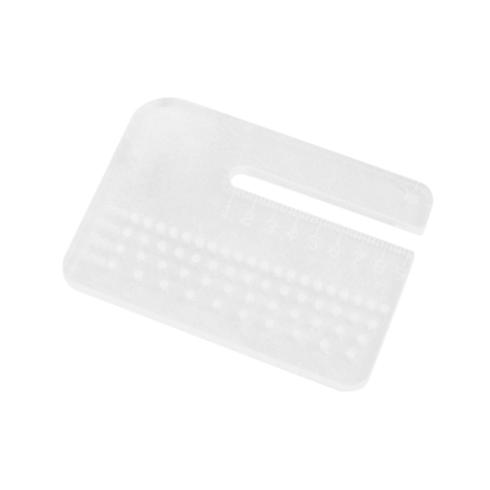 KIXZSAZ Durable 4mm Puller Acrylic Rounded Cutting Distance Ruler Tool For Enhancing Measurement In Leather Crafting Acrylic Rulers Stencil Template