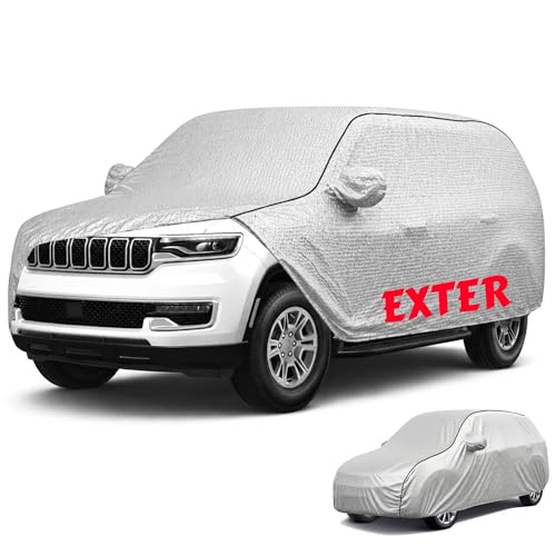 Image of Perfect Waterproof Car Cover Custom fit for Exter Cover (All Models & Varrient) 2021-2026 | 6 Layers All Weather Waterproof Sun Rain UV Dust Protection Outdoor Indoor Full Car Covers - Silver