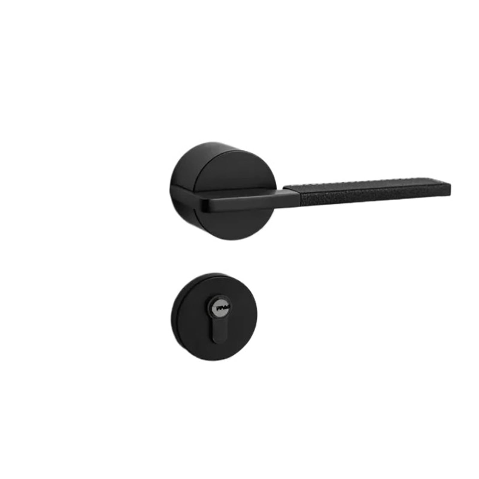 FBXRXZFPJ Door Handle Silent Door Lock Indoor Split with Key(Black)