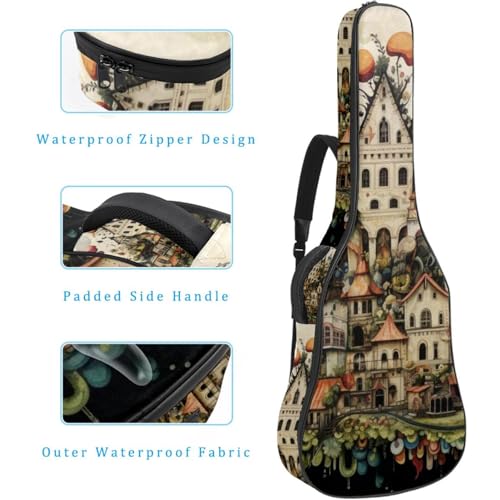 JRHEJTFZ Housse pour guitare acoustique de 1,9 cm d’épaisseur – Imperméable – Durable et élégant – Motif animal bohème, Multicolore 5., 42.9×16.9×4.7 in, Motif imprimé tendance - Les Beatles, Paul McCartney, John Lennon, RIngo Starr, George Harrison JRHEJTFZ Housse pour guitare acoustique de 1,9 cm d'épaisseur - Imperméable - Durable et élégant - Motif animal bohème, Multicolore 5., 42.9x16.9x4.7 in, Motif imprimé tendance – Image 5