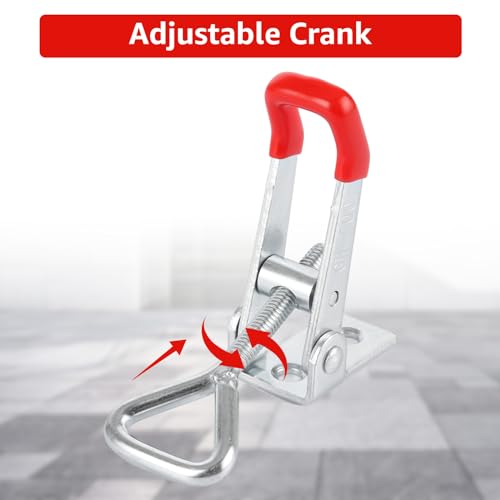 WOPPLXY 20 Stück 150kg Spannverschluss, GH-4001 Kistenverschluss, Stahl Schnappverschluss für Kisten, Schublade, Schrank, Tür Fenster