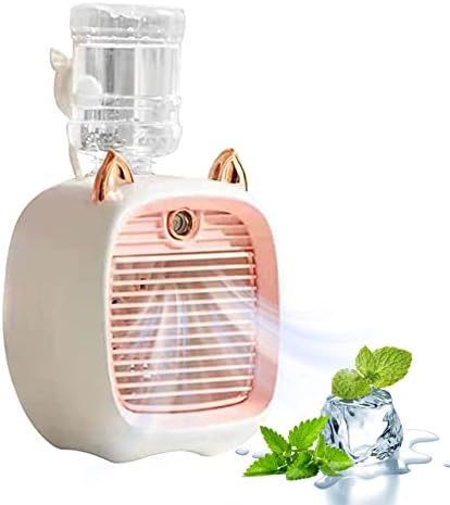 Portable Air Conditioner, 1200ml Cat Ear Mini Cooling Fan with Wa...