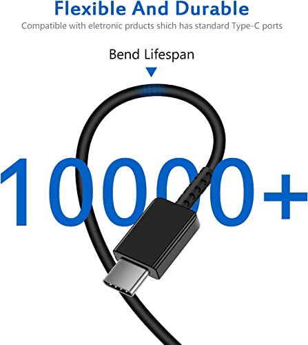 Image of 25W Type C Charger Super Fast Adapter with C to C 3.3Ft Cable Wall Charging Block Compatible for M14 /A14 /F14 /M33 /F23 /A34 /A54 /F54 /F34 /M34 5G Cellular Phone, 25 Watt, Black