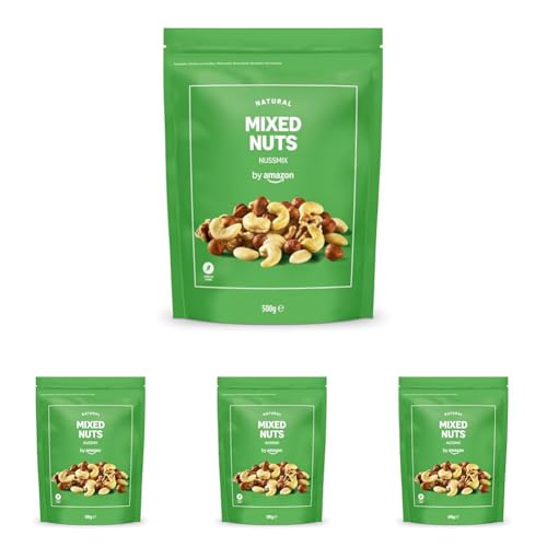 by Amazon Mezcla de Frutos Secos - 500g (Paquete de 4)
