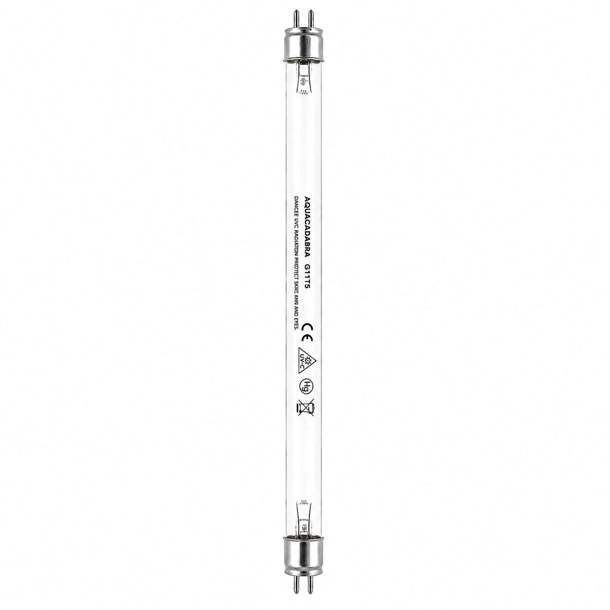 Aquacadabra T5 UV Replacement Bulbs 4W–18W Double Ended Pond UVC Tubes, Two Pin UV Clarifier Lamps for Pond Filter Systems, Green Water Algae Control (11W)