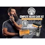 Viking Revolution Beard Care Kit for Men - Kit includes 100% Boar Beard Brush, Wooden Comb, Beard Balm, Beard Oil, Beard & Mustache Scissors in a Metal Box - Image 4