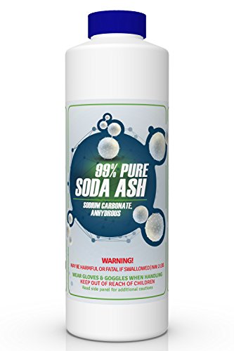 99% Pure SODA ASH (Sodium Carbonate Anhydrous, Washing Soda) (2 lb)
