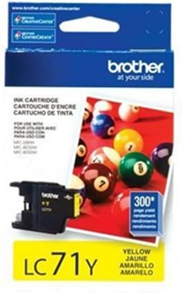Brother LC71Y OEM Yellow Ink Cartridge