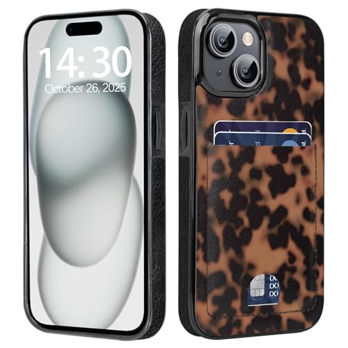 Coque fine iPhone 15/14/13 porte-cartes de crédit pour femme