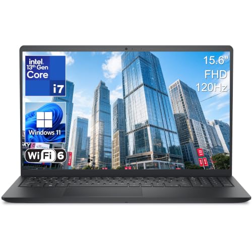 Image of Dell Premium 15.6 inch Business Laptop, Intel Core i7-1355U, 32GB DDR5 1TB SSD | Intel 10-Core i7 Up to 5.0GHz, Multi-Tasking, Smooth Workflow, WiFi 6, Portable, FHD 120Hz Display, Windows 11