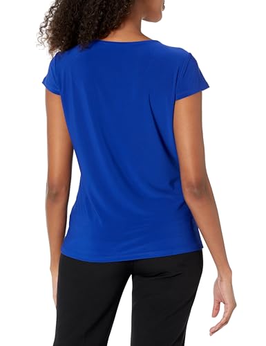 Image of Kasper Women's Cap Sleeve, Cowl-Neck Jersey Top