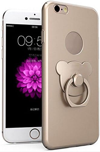 Polycarbonate Hard Shell Case with Cute Winnie The Ring Holder for iPhone 6, Gold