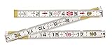 Lufkin 062CMEN 2m 6-Feet by 5/8-Inch Metric and English Wood Rule Red End