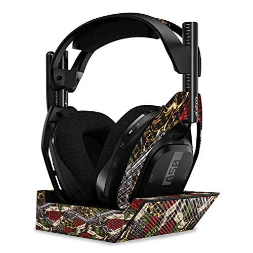 Image of MightySkins Carbon Fiber Skin Compatible with Astro A50 Wireless Headphones + Base Station (Gen 4) - Gangster Life | Protective, Durable Textured Carbon Fiber Finish | Easy to Apply | Made in The USA