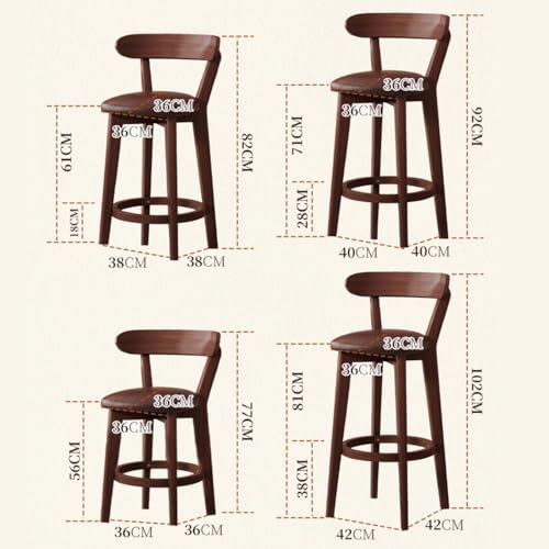 Tabourets de bar nordiques kaki pour créer un coin repas convivial - 4