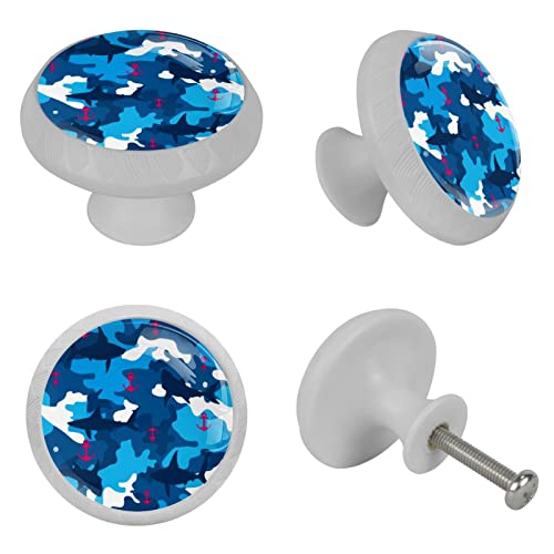 Boutons de placard blancs pour ne plus chercher les poignées de commode dans le noir x4