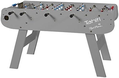 René Pierre Outdoor Foosball Table - Tahiti. Designed with Safety Telescoping Rods with Ergonomic Handles and 2 Single Goalies
