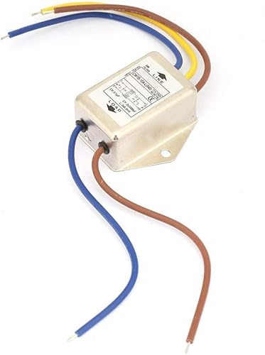 Uadme EMI Filter, CW1B-10A-L(040) Einphasenfilter EMI Netzfilter, 125/250V Elektromagnetische Interferenzfilter, zur Unterdrückung Kontinuierlicher und Intermittierender Impulsstörungen