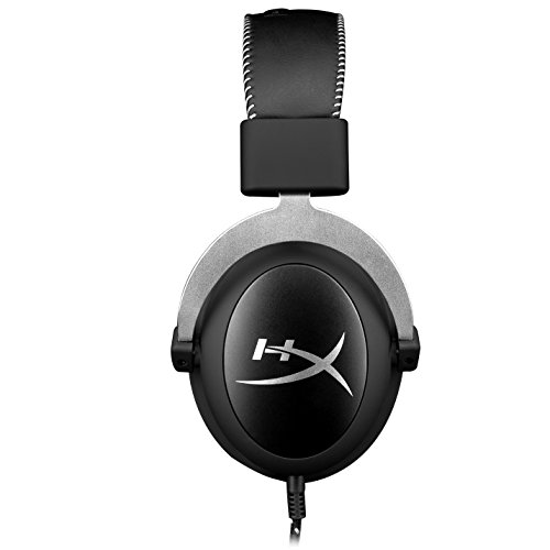 HyperX HX-HSCL-SR/NA Cloud Silver - Fone de Ouvido, compatível com PS4, Xbox One e PC, Preto (Black/