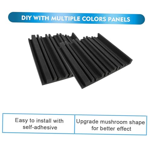 Panel Acústico Absorbente de Sonido para Pared 6 Piezas para Estudio miniatura 4