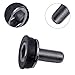 2-Pack Steel Bottom Bracket Bolts, M8 Crank Axle Screws for Road for Bike Cranksets – 28mm Total Length, 20mm Thread, Black Electroplated & Rustproof