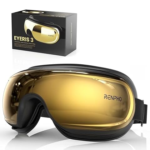 RENPHO Eyeris 3 Voice Controlled Eye Massager with Heat and Cooling,Heated Eye Mask with DIY Massage Setting,Music Eye Care Devices for Relax,Gift for Men/Women