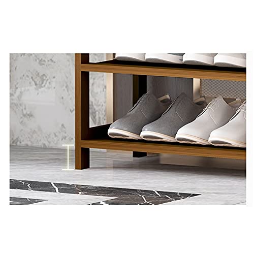 Support à chaussures pour placard de chambre en bois de bambou solide