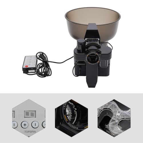 Table Tennis Robot, Automatic Ping Pong Ball Machine with 2 Wheel Drive, 9.84-98.43ft/S Table Tennis Machine for Training, Gyms