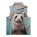 Frymappies Girls Opossum Fleece Vest Size 7-8 Kids Cherry Blossoms Full Zipper Sleeveless Jackets Cute Stand-up Collar Winter Vests Little Girls Fashion Lightweight Warm Outerwear Coat