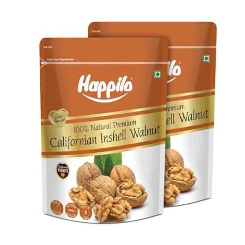 Image of Happilo 100% Pure Inshell Dried Walnut 1kg|Healthy Snacks, Dry Fruits|Large Size|Inshell Walnuts Akhrot|Delicious & Crunchy Walnuts|Rich in Protein, Iron & Antioxidants|Premium Akhrot|Rich in Omega-3