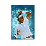 Rafael Nadal Poster sur toile et tableau mural Motif maison de famille 30 x 45 cm