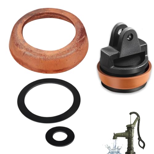 DULZEN 3 Piezas de Puños de Cuero Juntas para Bomba de Pistón Tipo 75 Cuero para Bombas Manuales Kit de Juntas de Estanqueidad para Bomba de Jardín, Bomba de Agua, Repuesto