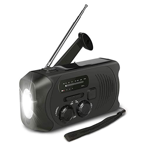 Solar Radio AM/FM Tragbares Radio USB Wiederaufladbare Notfunk-LED-Taschenlampe Und Kurbeldynamo Für Camping Survival