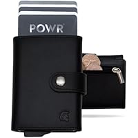 POWR Cartera de Metal para Hombre con Compartimento para
